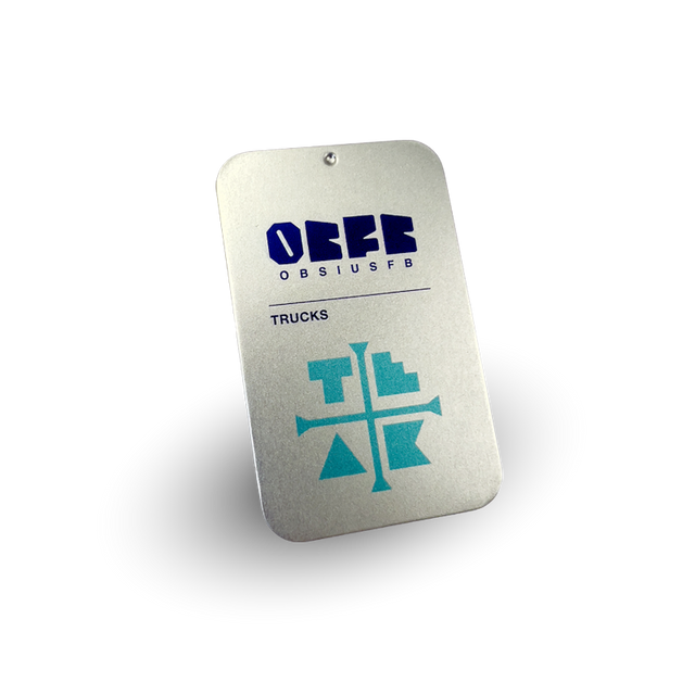 OFB TRUCKS -Obsius x Teak Tuning - White / Teal