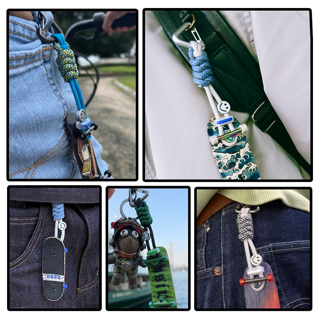 Fingerboard Utility Lanyard -LoopLink - Steel Grey