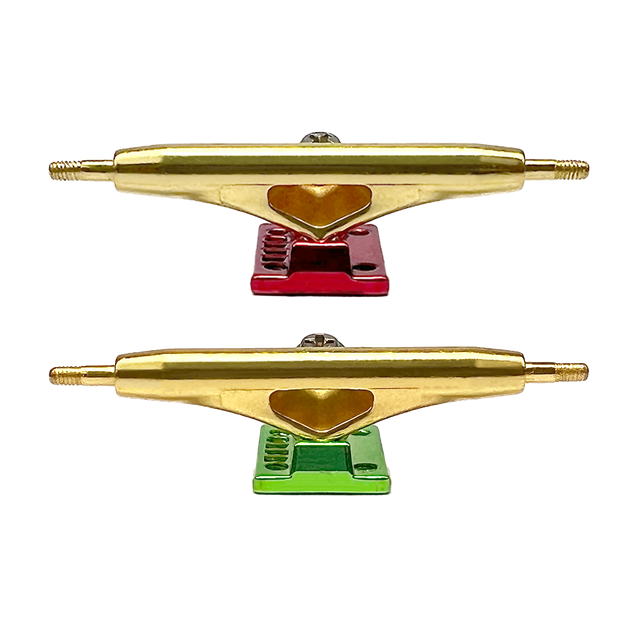 OFB TRUCKS - 34mm - XMAS GOLD / RED GREEN