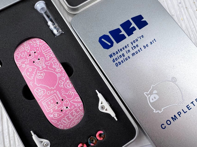 Professional Fingerboard Complete - Obsius x Guaiguaichai - Collab Graphic-Pink