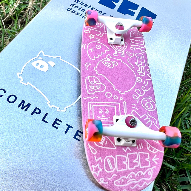 Professional Fingerboard Complete - Obsius x Guaiguaichai - Collab Graphic-Pink