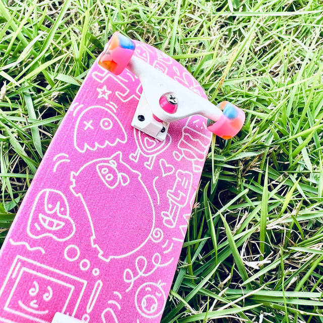 Professional Fingerboard Complete - Obsius x Guaiguaichai - Collab Graphic-Pink