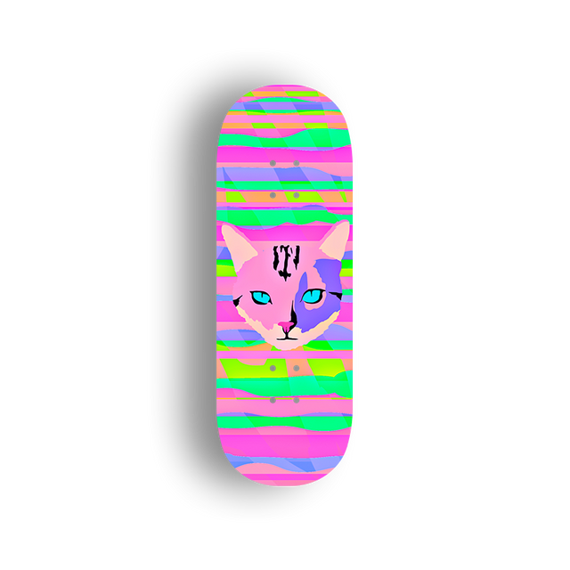 Premium Pro Fingerboard Deck - Stylish Cat 01