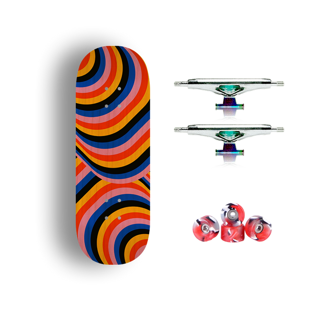 Premium Pro Fingerboard Complete - Groovy Swirl