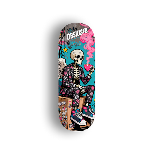 Premium Pro Fingerboard Deck - Loving Skull