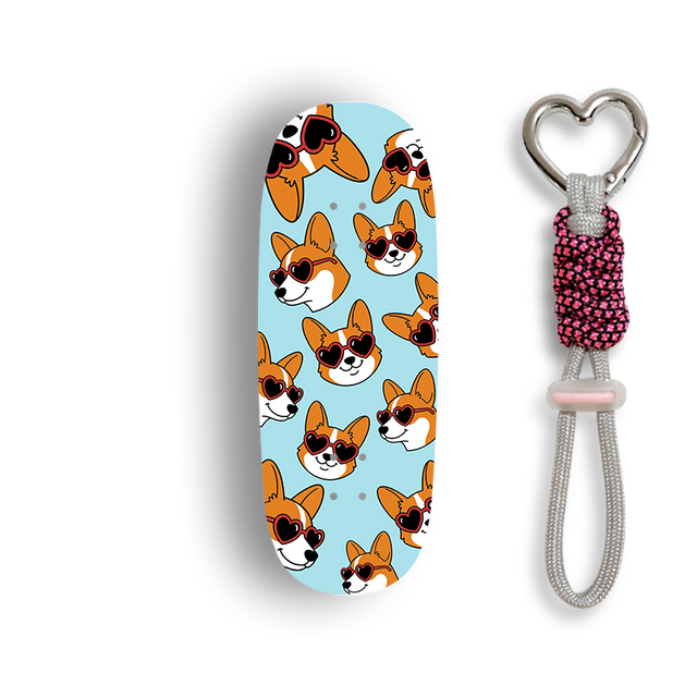 Premium Pro Fingerboard Deck - Corgi Party