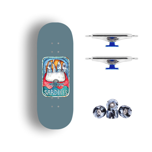 Premium Pro Fingerboard Deck - Sardine Club