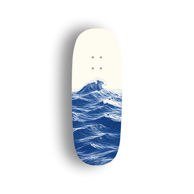 Premium Pro Fingerboard Deck - Blue Tide