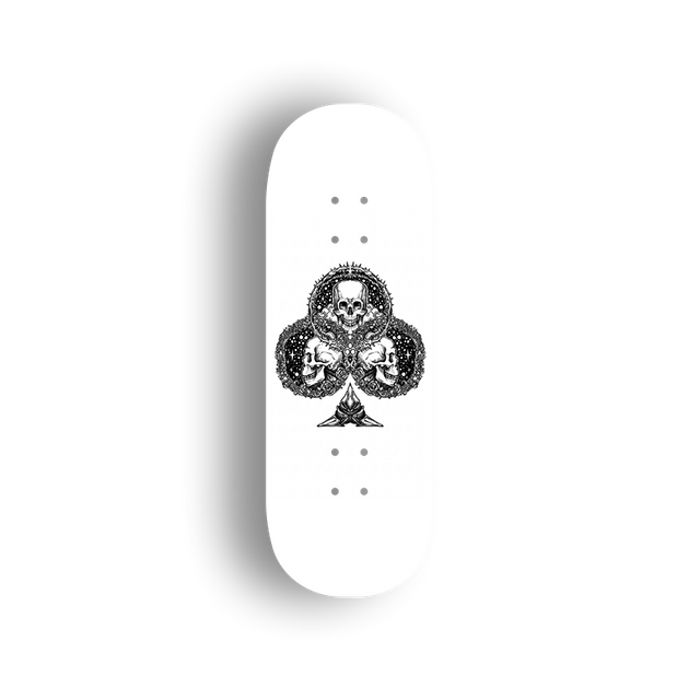Premium Pro Fingerboard Deck - Skull Spade