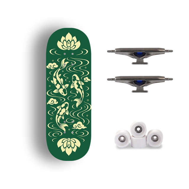 Premium Pro Fingerboard Deck - Koi Leap