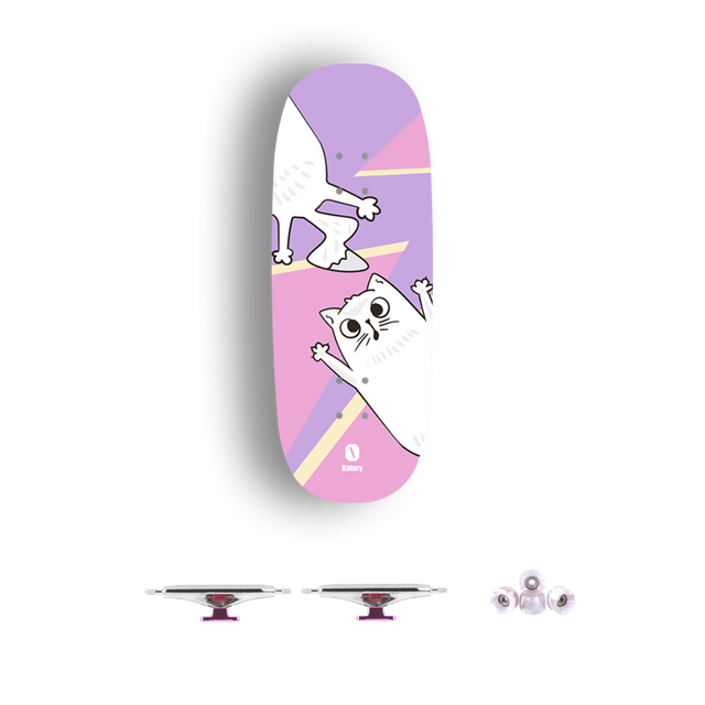 Professional Fingerboard Complete - Obsius x  Katory - Lightning Tail  Kitten