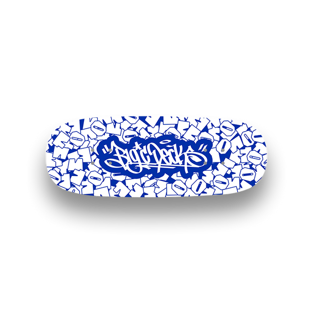 Professional Fingerboard Deck - Obsius x Big'C - Collab Graphic White