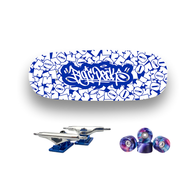 Professional Fingerboard Complete - Obsius x Big'C - Collab Graphic White