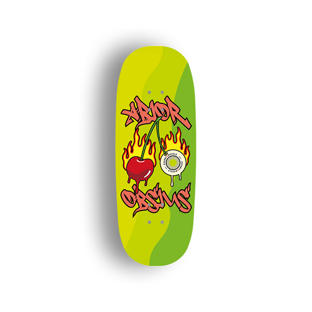 Professional Fingerboard Deck - Obsius x Abior - Cherry Wheels