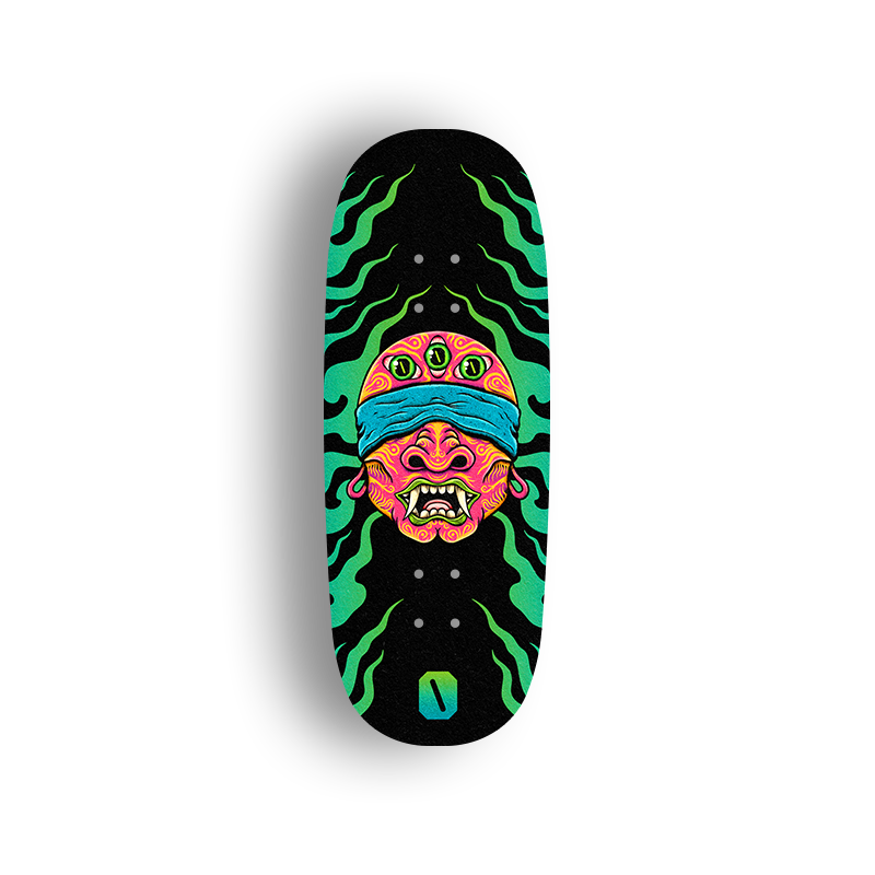 Shop Premium Pro Fingerboard Deck with SK8 Skull Graphic Design