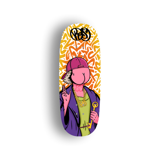 Premium Pro Fingerboard Deck - - Obsius x ROSA - Lucky pink