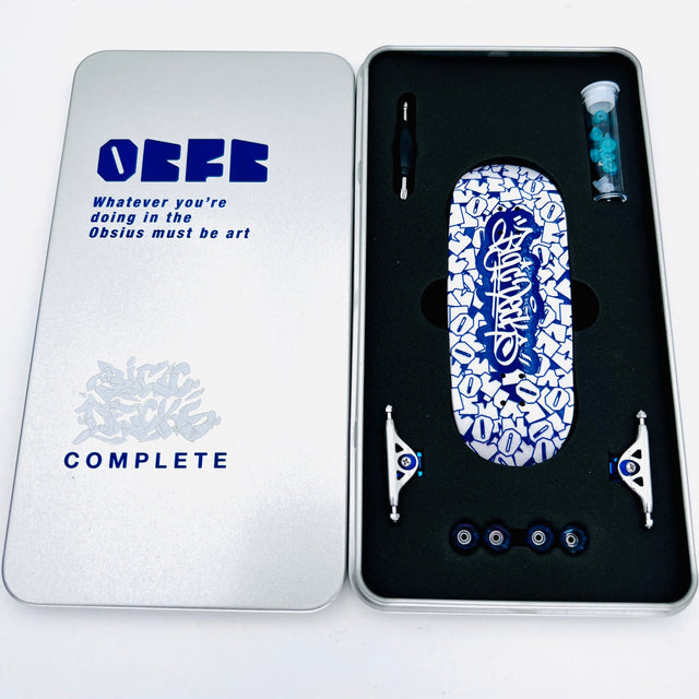 Professional Fingerboard Complete - Obsius x Big'C - Collab Graphic White