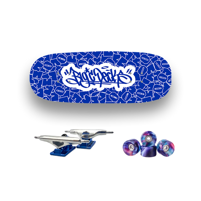 Professional Fingerboard Complete - Obsius x Big'C - Collab Graphic Blue
