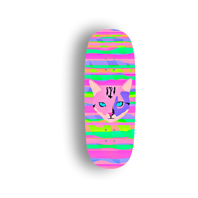 Premium Pro Fingerboard Deck - Stylish Cat 01