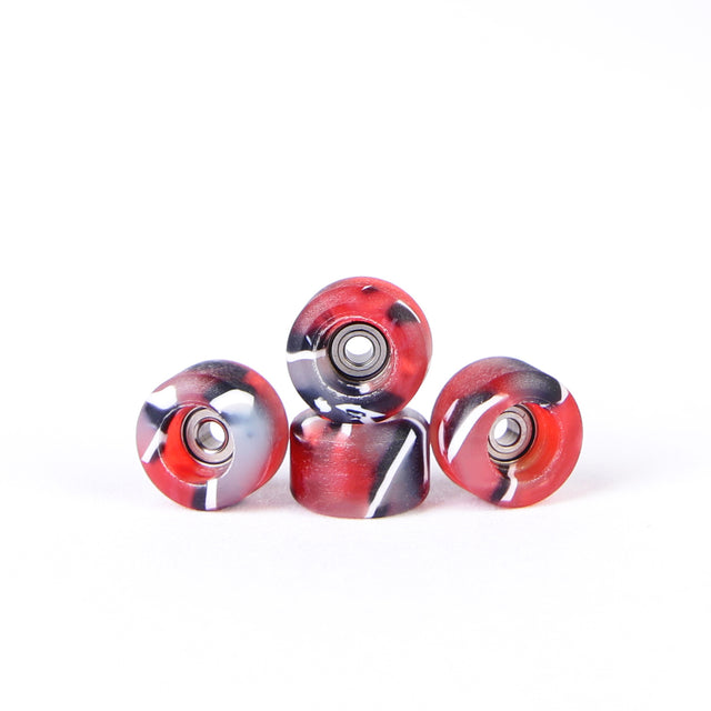 OFB PRO FINGERBOARD WHEELS-STREET SHAPE-RED&BLACK
