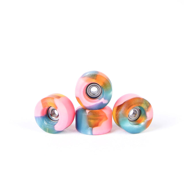 OFB PRO FINGERBOARD WHEELS-STREET SHAPE-PINK & GREEN