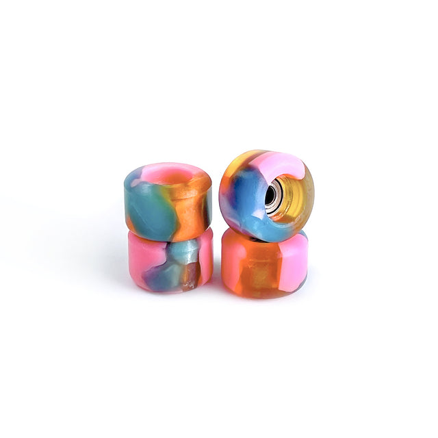 OFB PRO FINGERBOARD WHEELS-STREET SHAPE-PINK & GREEN