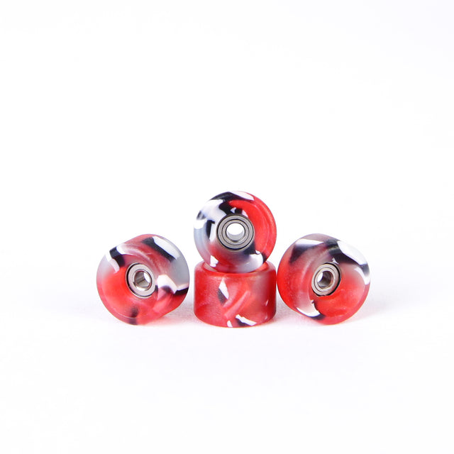 OFB PRO FINGERBOARD WHEELS-BOWL SHAPE-RED & BLACK