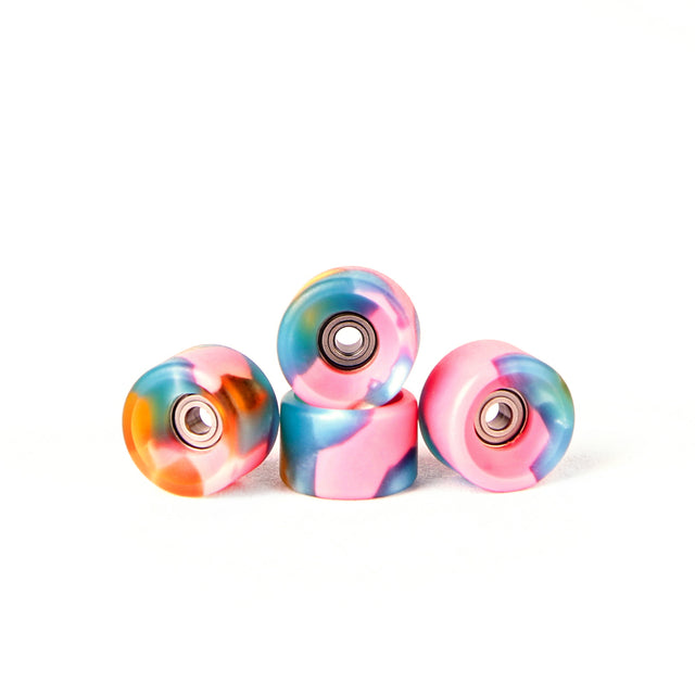 OFB PRO FINGERBOARD WHEELS-BOWL SHAPE-PINK&GREEN