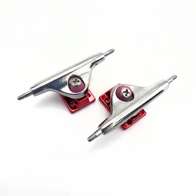 OFB TRUCKS - 34mm - SILVER / RED