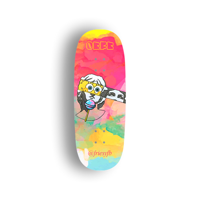 Professional Fingerboard Deck - Obsius x Friesyfb - Greek Statue
