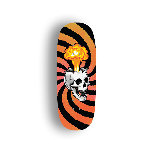 Premium Pro Fingerboard Deck - Skull Flames
