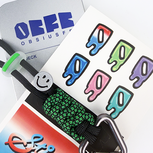 Premium Pro Fingerboard Deck - - Obsius x Sticky Art - Licky Sticky Popsicles-Rocket pop