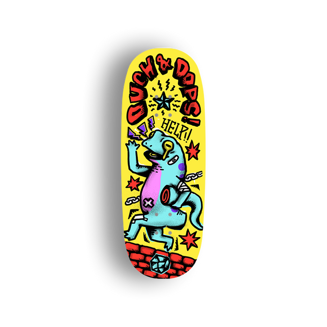 Premium Pro Fingerboard Deck - Obsius x Ouch & Oops