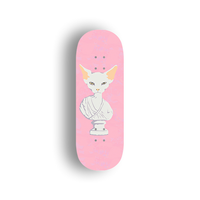Premium Pro Fingerboard Deck - Stylish Cat 02