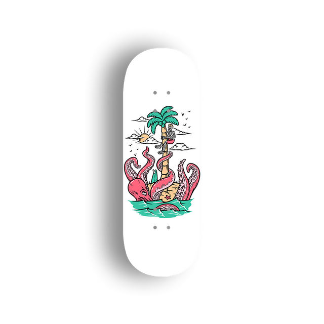 Premium Pro Fingerboard Deck - Octopus 02