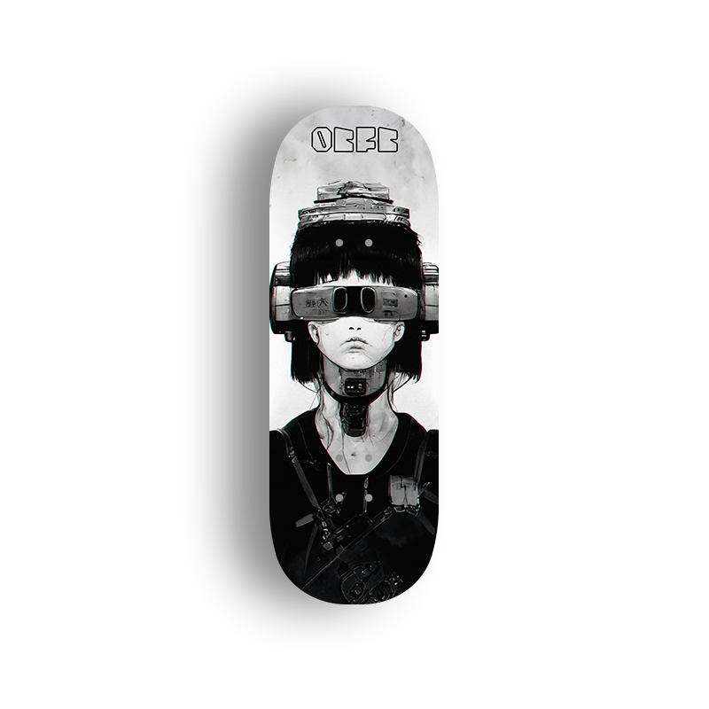 Premium Pro Fingerboard Deck - Sci-fi Girl 01