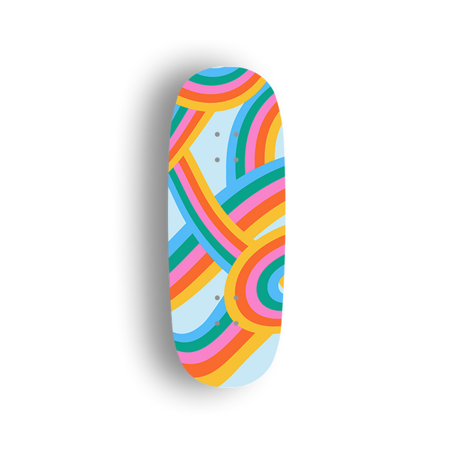 Premium Pro Fingerboard Deck - Rainbow