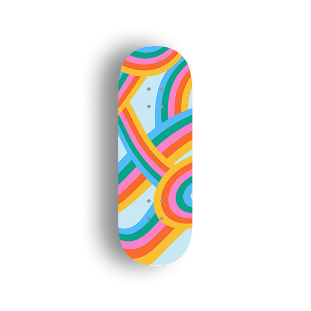 Premium Pro Fingerboard Deck - Rainbow