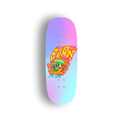 Premium Pro Fingerboard Deck - Flame Skull