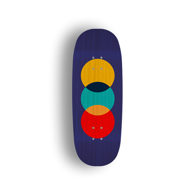 Premium Pro Fingerboard Deck - Colorful Circles