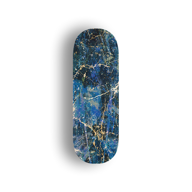 Premium Pro Fingerboard Deck - Popsicle Shape - Blue Stone