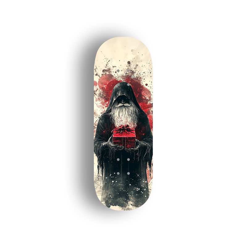 Premium Pro Fingerboard Deck - Popsicle Shape - Santa