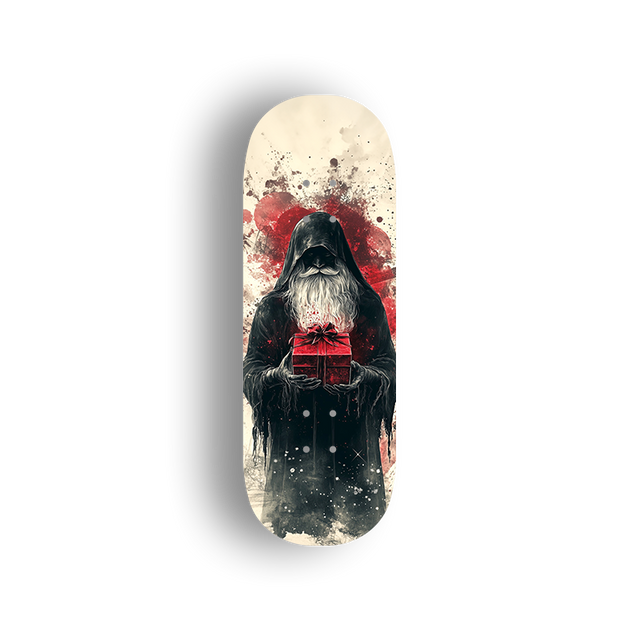 Premium Pro Fingerboard Deck - Popsicle Shape - Santa