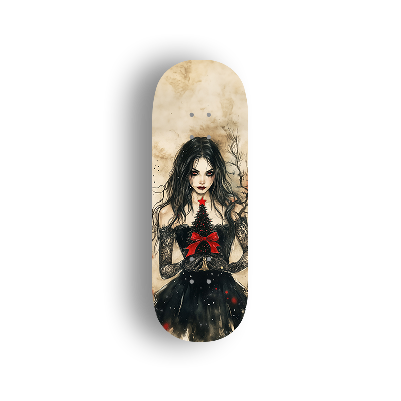 Premium Pro Fingerboard Deck - Popsicle Shape - XMAS