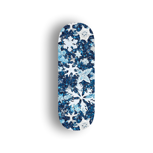 Premium Pro Fingerboard Deck - Popsicle Shape - Snowflake