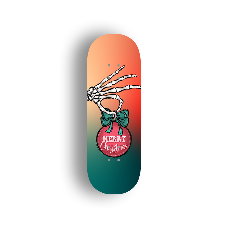 Premium Pro Fingerboard Deck - Popsicle Shape -Merry XMAS