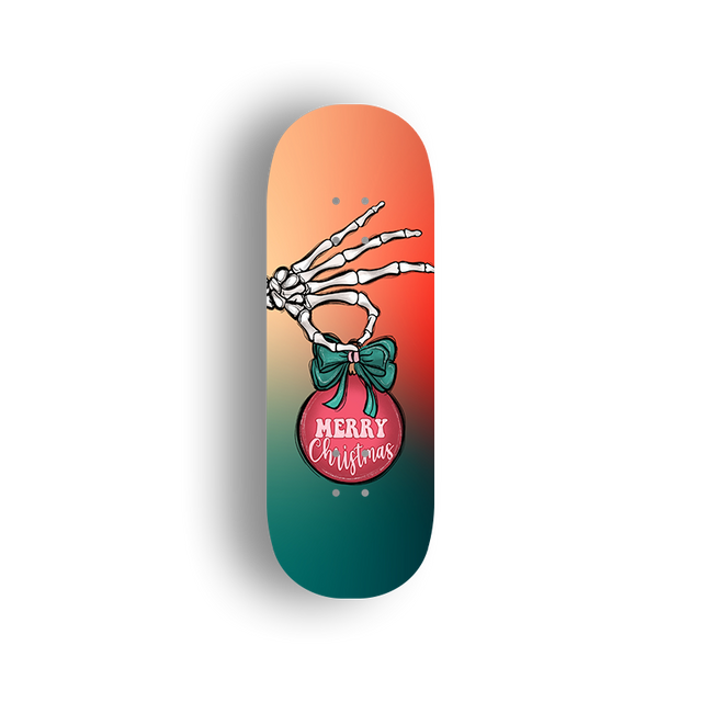 Premium Pro Fingerboard Deck - Popsicle Shape -Merry XMAS