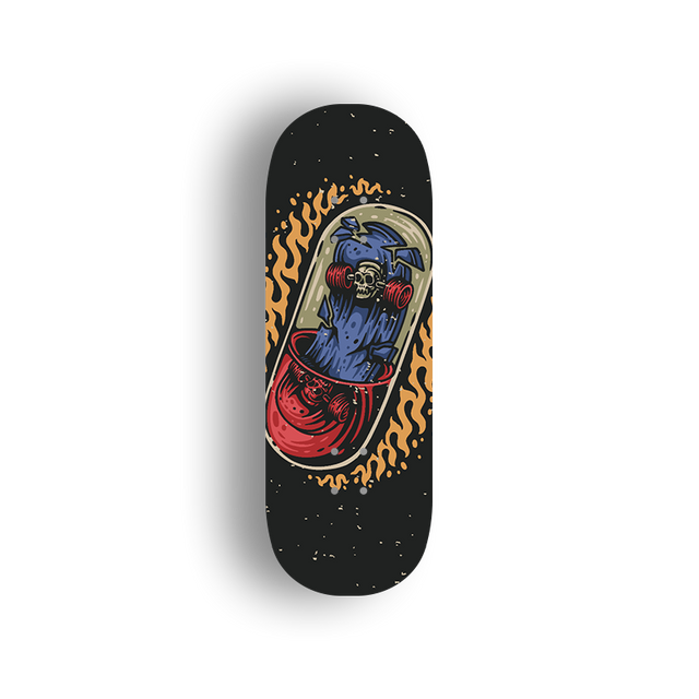 Premium Pro Fingerboard Deck -Inferno Ride