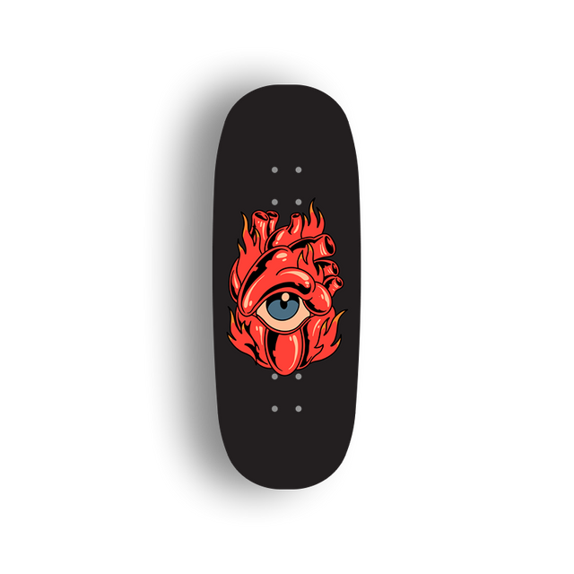 Premium Pro Fingerboard Deck - Fiery Eye