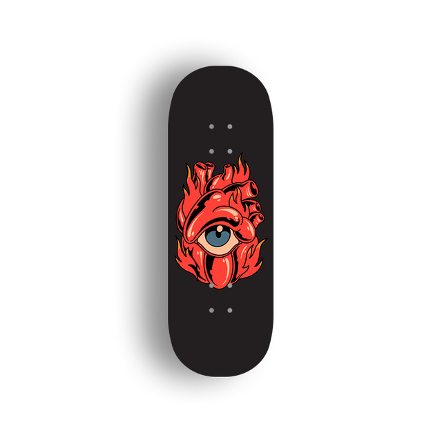 Premium Pro Fingerboard Deck - Fiery Eye